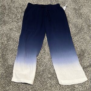 Young fabulous and broke blue ombré pants NWT